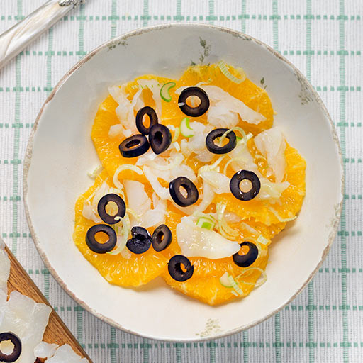 Ensalada de bacalao y naranja